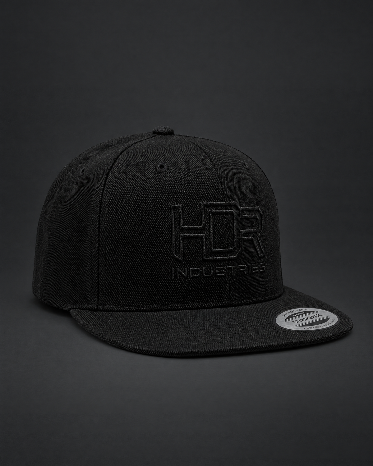 Snapback HDR Classic — Broderie noire · Ajustable